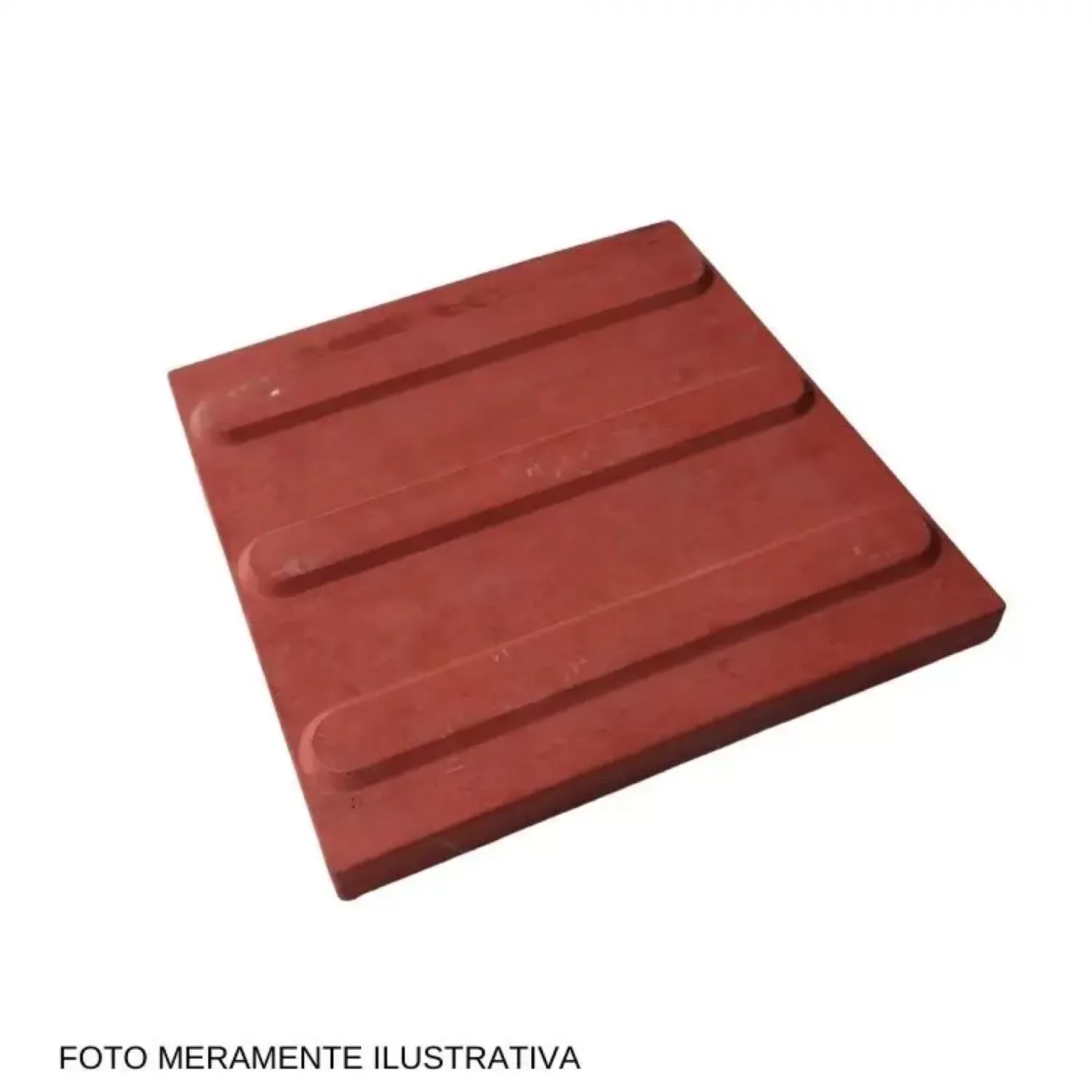 Piso Tátil Direcional Vermelho
