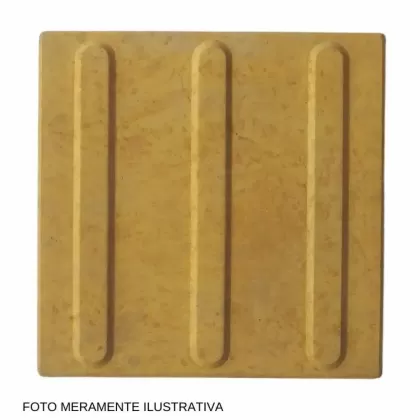 Piso Tátil Direcional Amarelo