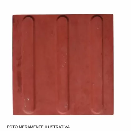 Piso Tátil Direcional Vermelho
